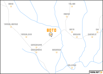 map of Boto