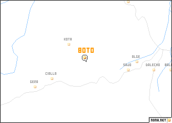 map of Boto