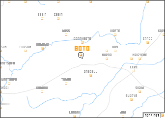 map of Boto