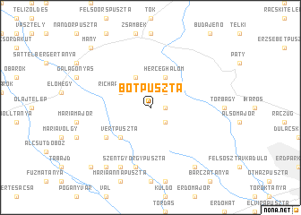 map of Botpuszta