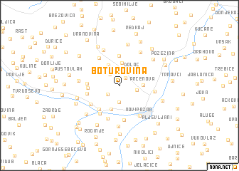 map of Boturovina