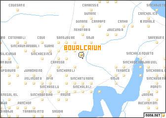 map of Boual Caium