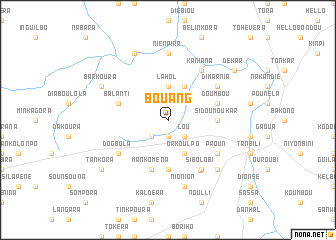 map of Bouang