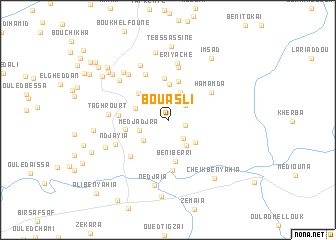 map of Bou Asli