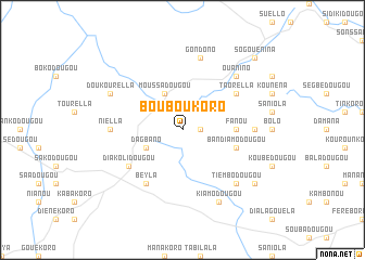 map of Bouboukoro