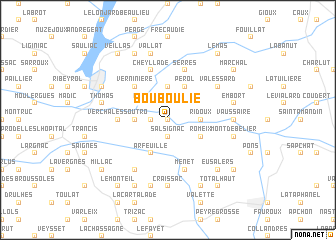 map of Bouboulie