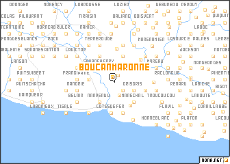 map of Boucan Maronne