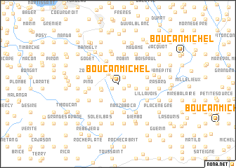 map of Boucan Michel