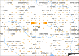 map of Boucantal