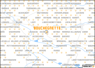 map of Bouchegnette