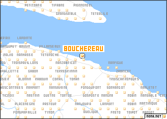 map of Bouchereau