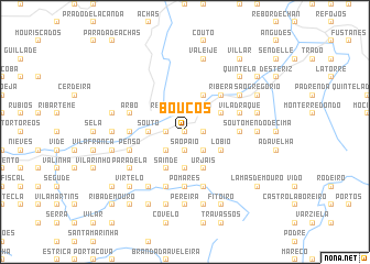 map of Bouços