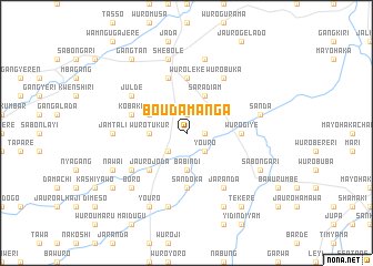 map of Boudamanga