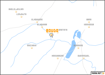 map of Bouda