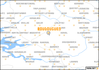 map of Boudouguen