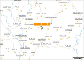 map of Bouenneu