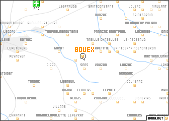 map of Bouëx