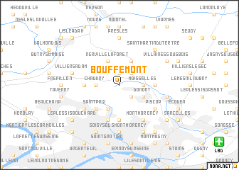 map of Bouffémont