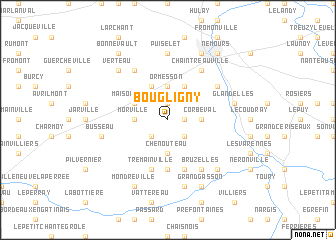 map of Bougligny