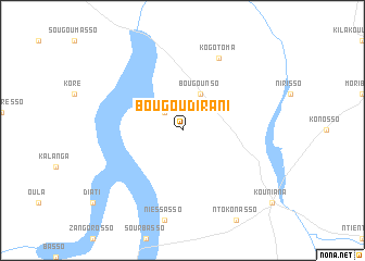 map of Bougoudirani