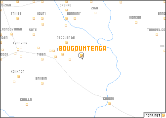 map of Bougoumtenga