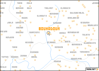 map of Bouhadoum