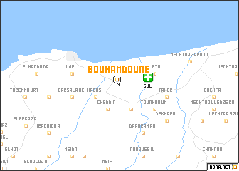 map of Bou Hamdoune