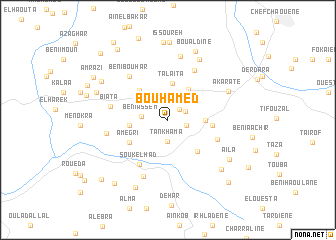 map of Bou Hamed