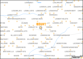map of Bouhy