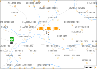 map of Bouilhonnac