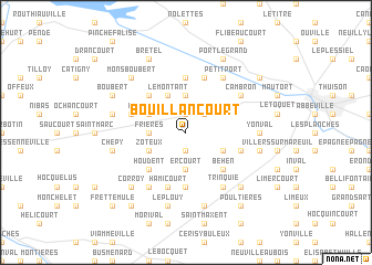 map of Bouillancourt