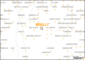 map of Bouilly