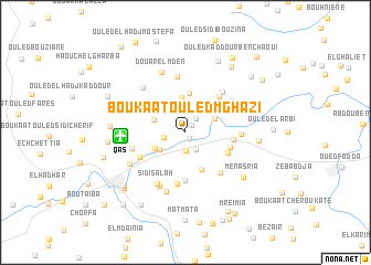 map of Boukaat Ouled Mʼghazi