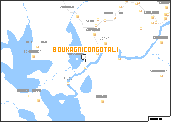 map of Boukagni-Congotali