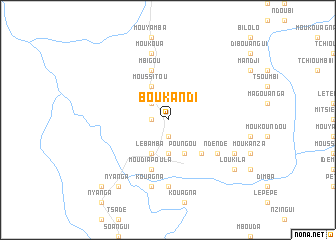 map of Boukandi