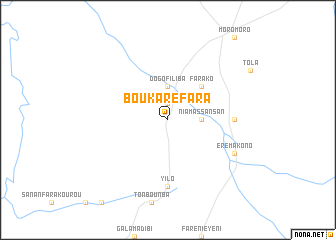 map of Boukaréfara