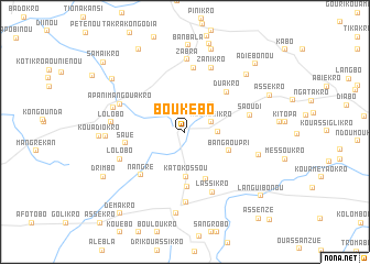 map of Boukébo