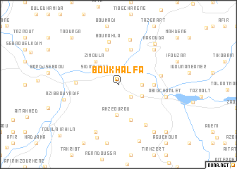 map of Bou Khalfa