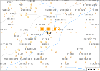 map of Boûkhlîfa
