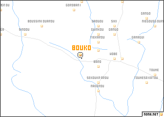 map of Bouko