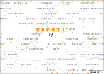 map of Boulay - Moselle