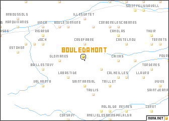 map of Boule - dʼAmont