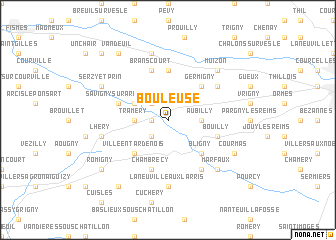 map of Bouleuse