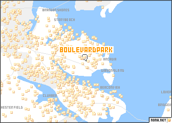 map of Boulevard Park