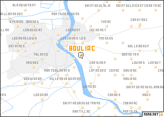 map of Bouliac