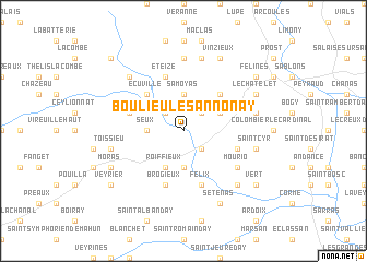 map of Boulieu-lès-Annonay