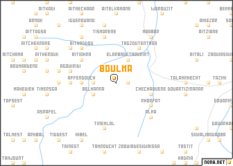 map of Boulma