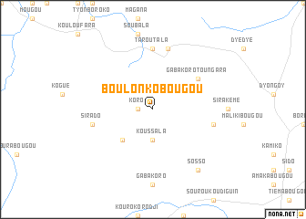 map of Boulonkobougou