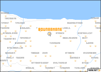 map of Bou Naâmane