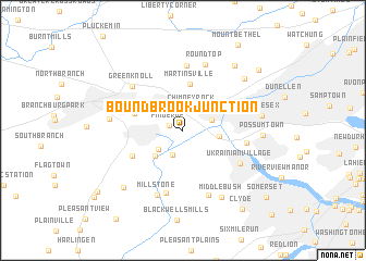 map of Bound Brook Junction